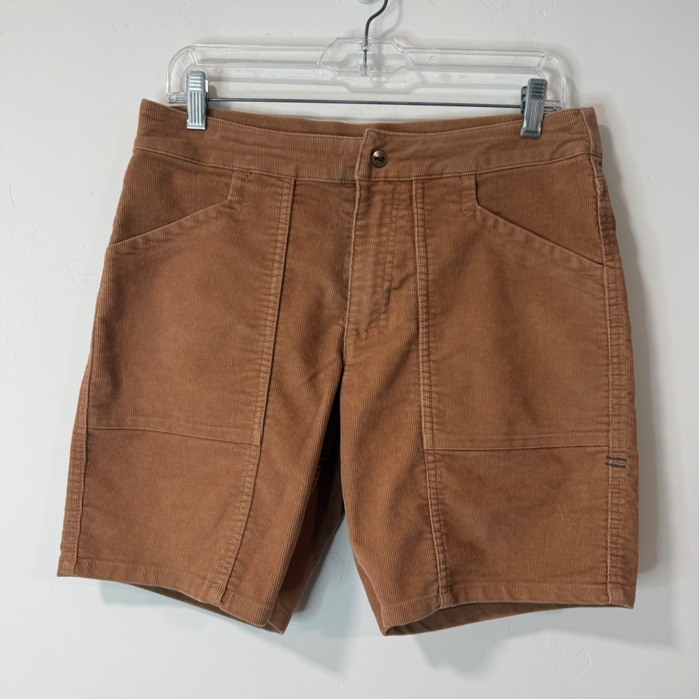 Toad&Co Mens Coaster Cord Short 30 Brown Organic Cotton Stretch T2312003